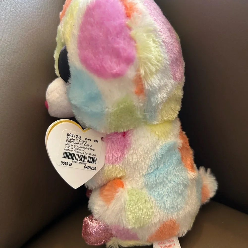 TY Beanie Boos - BLOOMY the Rainbow Bunny (Glitter Eyes)(6